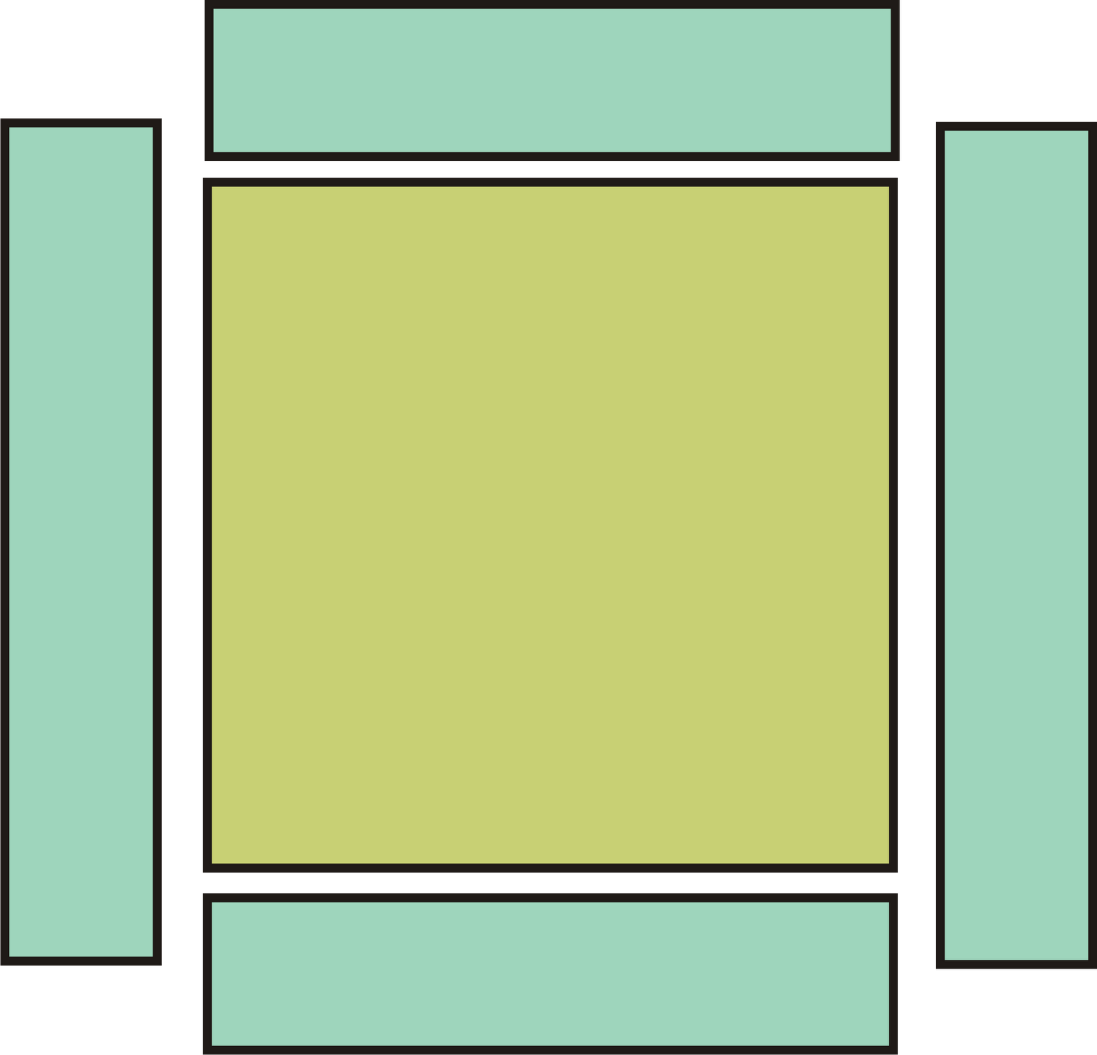 Sew The Second Border By Sewing The 1” X 5 ½” Strips (1600x1539), Png Download