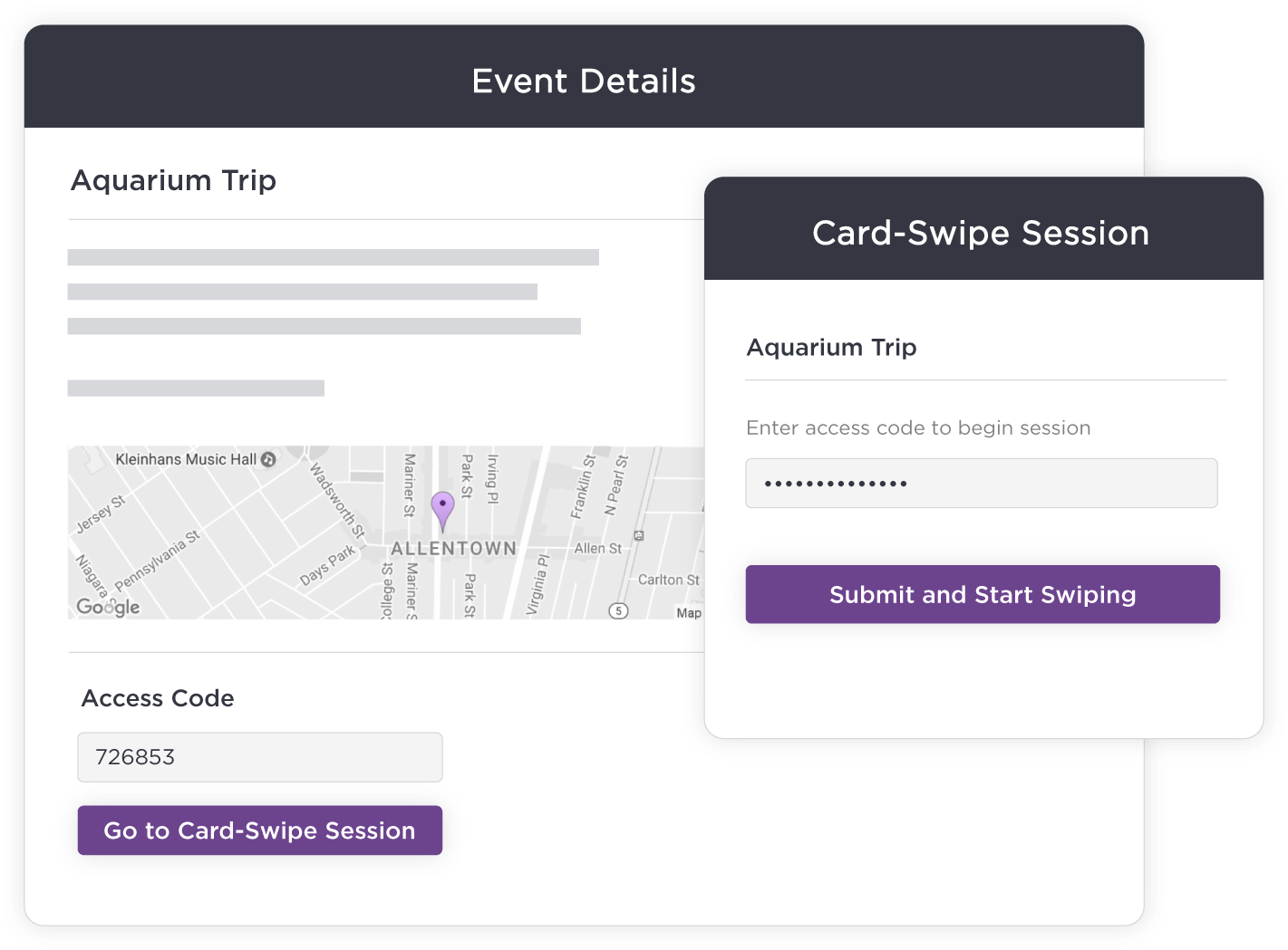 Event Leaders Can Easily Launch The Swipe In Process (1440x1080), Png Download