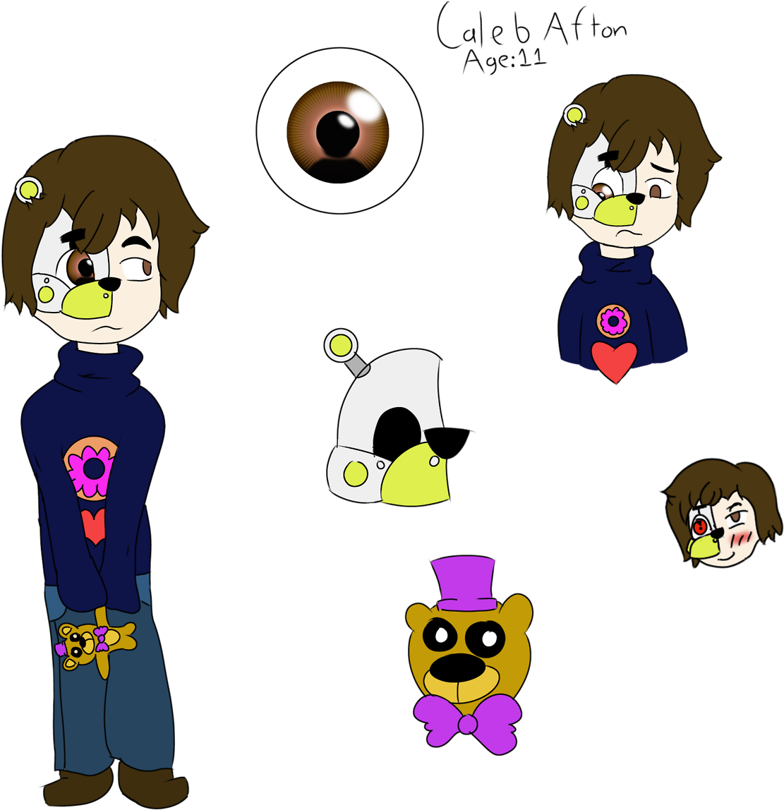 Say Hi To Caleb Afton, Youngest Of The Three Aftons, (1280x1226), Png Download