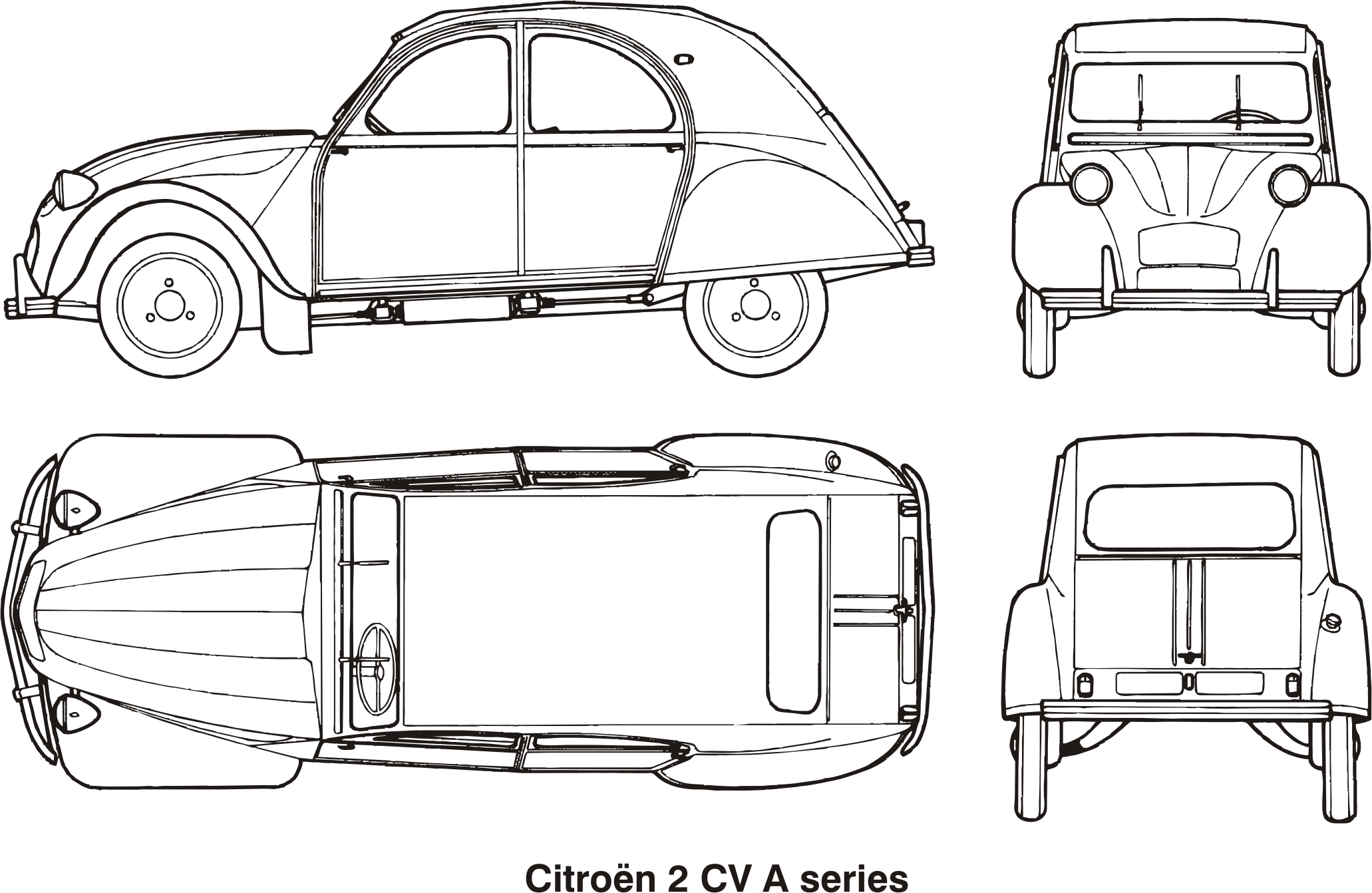 This Free Icons Png Design Of Citroen 2cv A Series, (2062x1342), Png Download