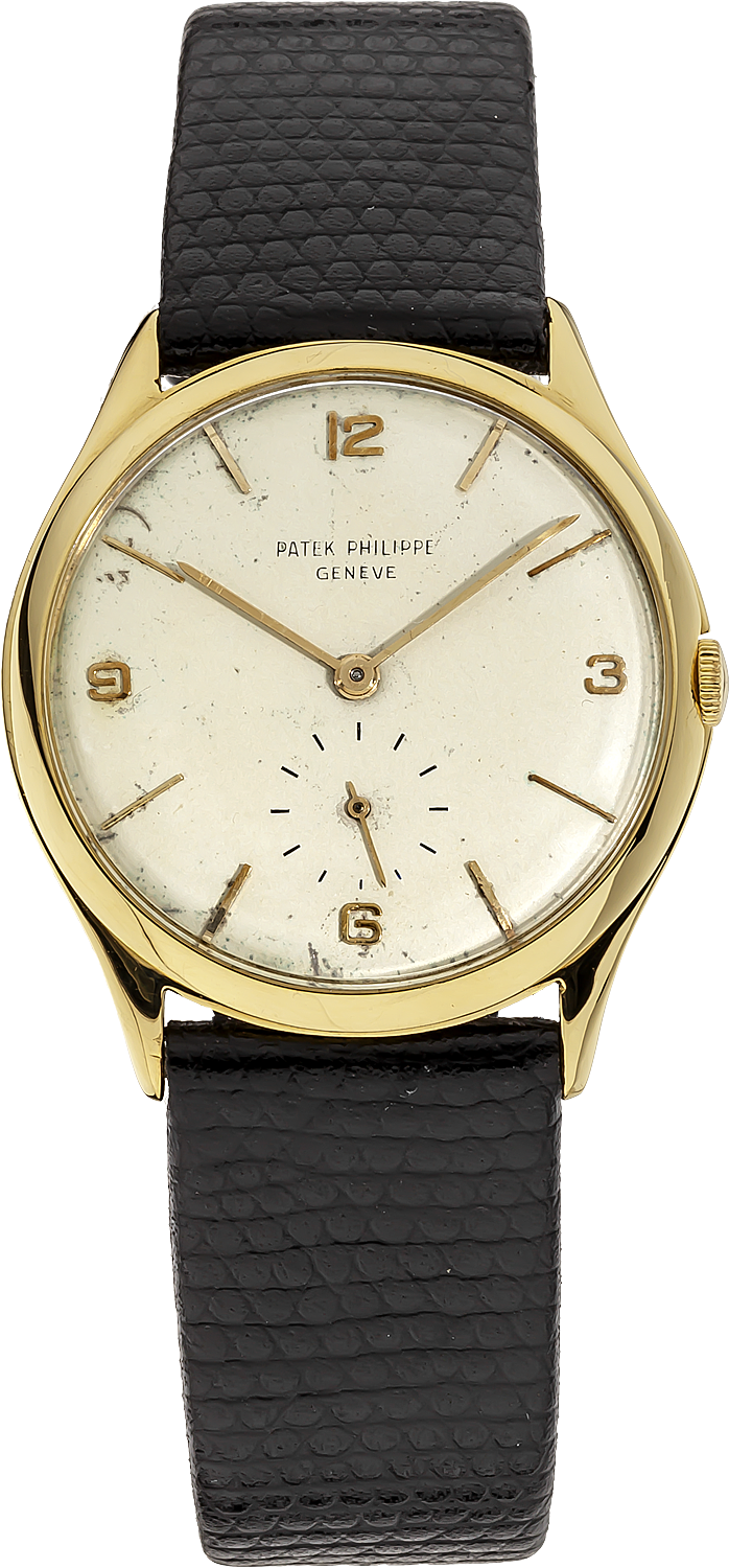 Calatrava Circa 1960s Yellow Gold Manual (1000x1500), Png Download