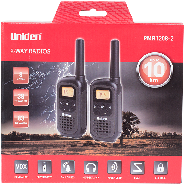 Walkie Talkie Uniden Pmr1208 (800x800), Png Download