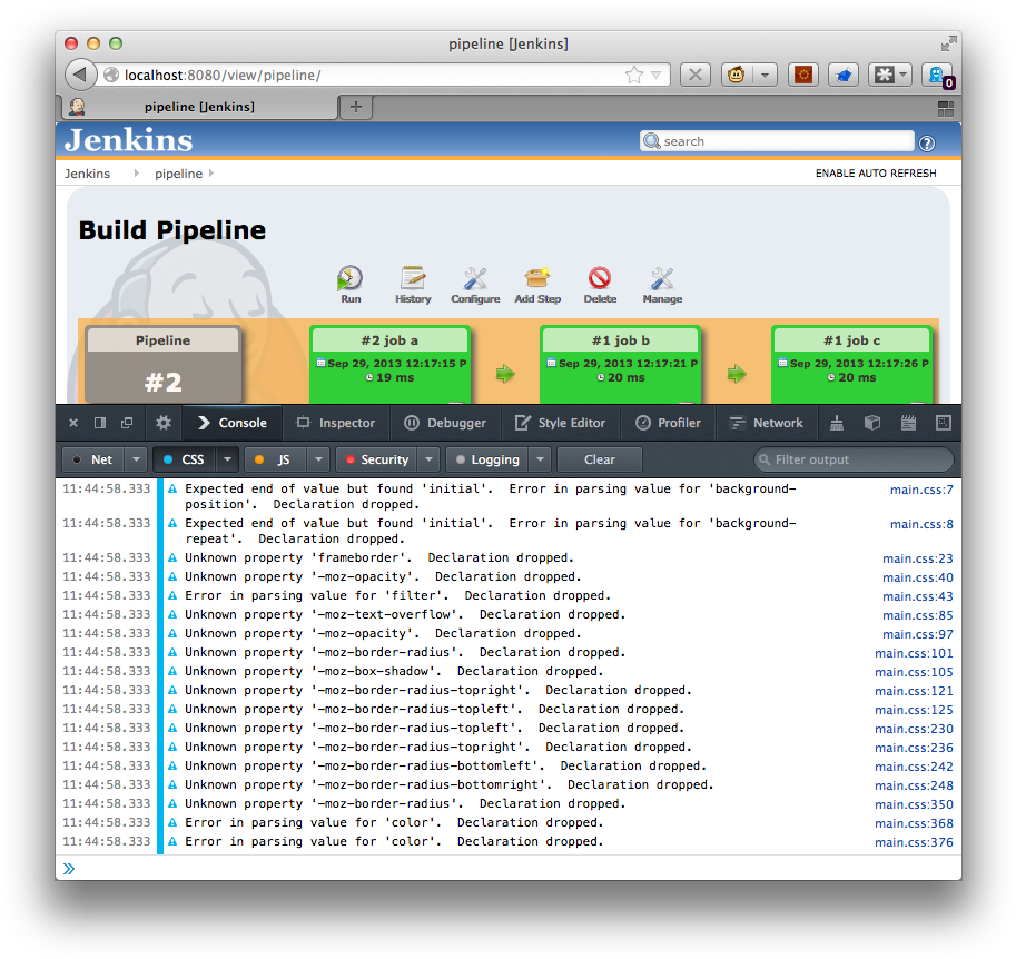 Build Pipeline Css Warnings (928x877), Png Download