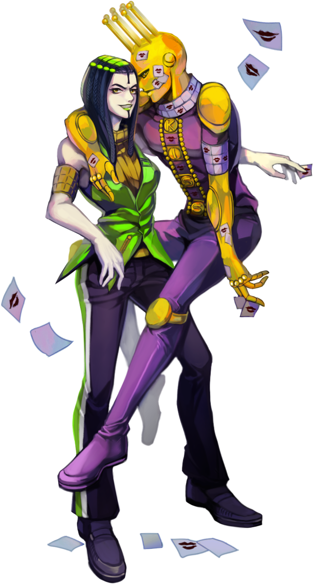 Ermes Costello And Kiss Drawn By Deyamiro (700x1256), Png Download