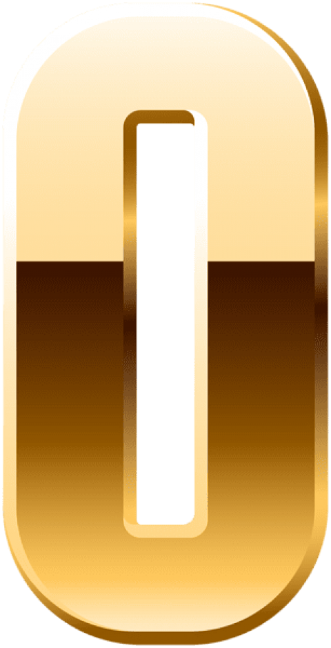 Download Gold Number Zero Png Clipart Png Photo (480x939), Png Download