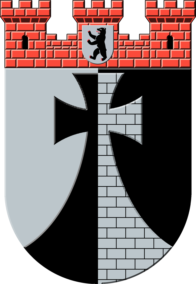 Coat Of Arms De-be Kreuzberg 1956 (831x1201), Png Download