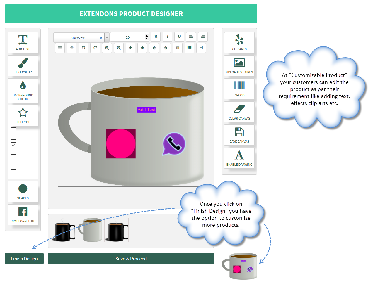 1 Woocomemrce Product Designer Plugin (1285x964), Png Download