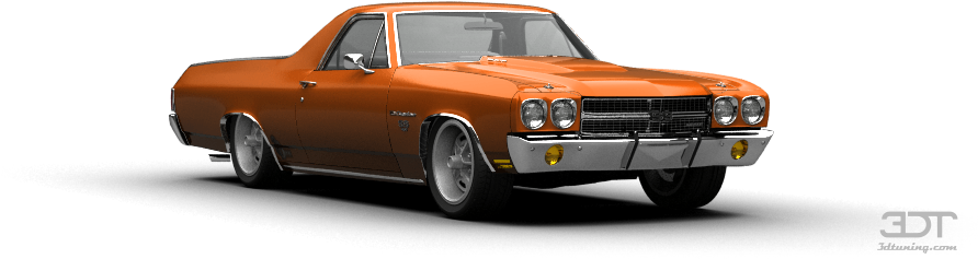 Chevrolet El Camino Ss-454 Coupe 1970 Tuning (1004x373), Png Download