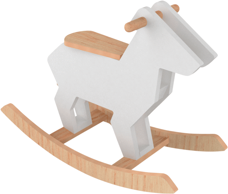 Gunter Mecedora Infantil De Madera (1024x1024), Png Download