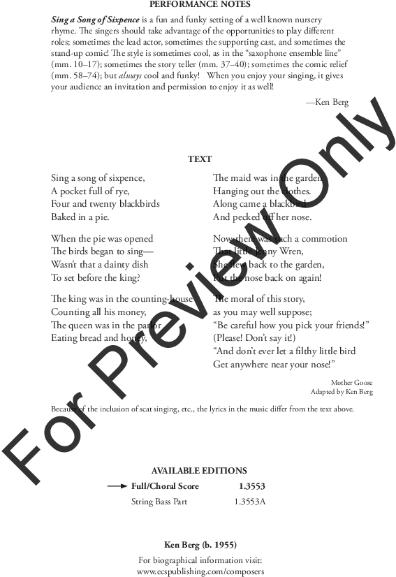 Sing A Song Of Sixpence Thumbnail (672x984), Png Download