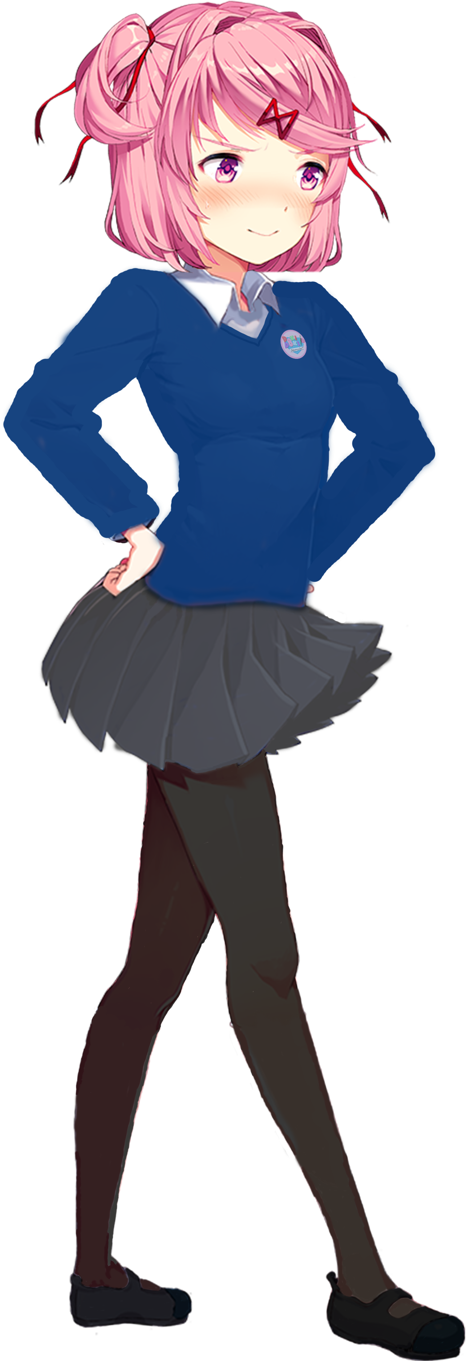 Oc Edited Medianatsuki Tries On A British School Uniform (5894x4680), Png Download