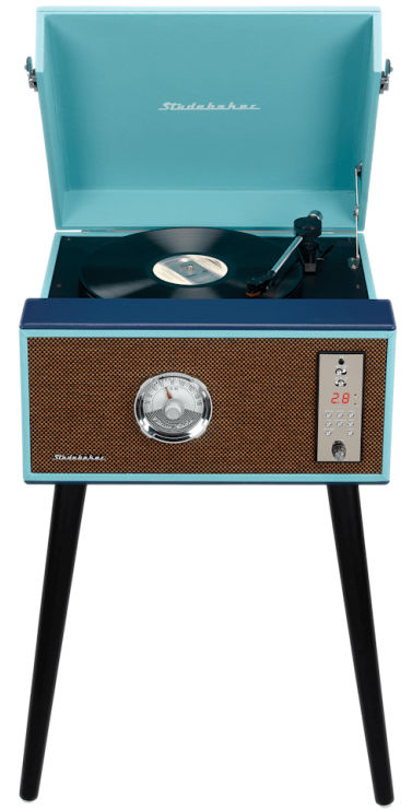 Studebaker Floor Stand Turntable Cd Player Analog Fm (740x740), Png Download