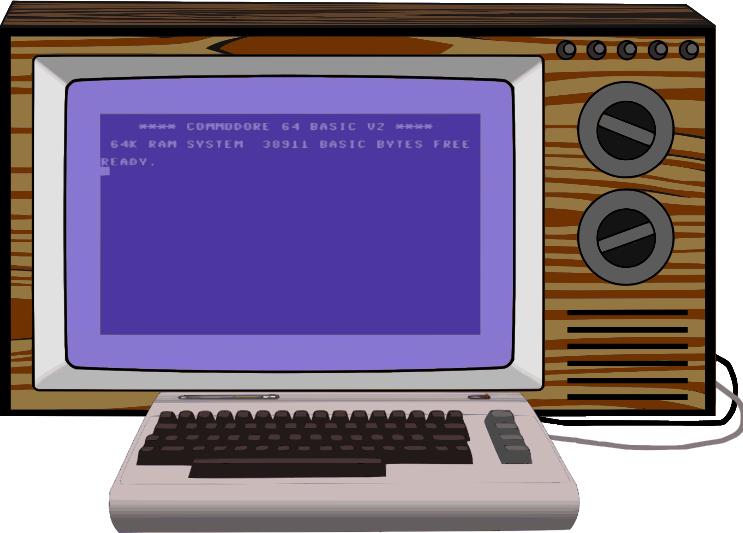 This Free Icons Png Design Of Commodore 64 Set-up (2400x1722), Png Download