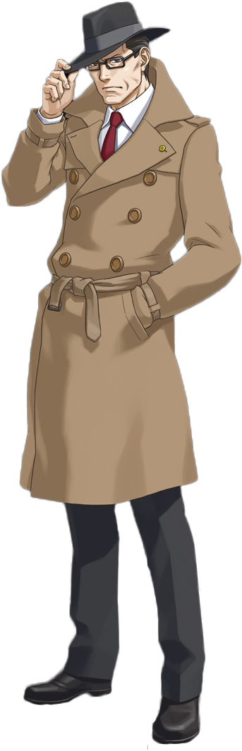 Ace Attorney Png (389x1112), Png Download