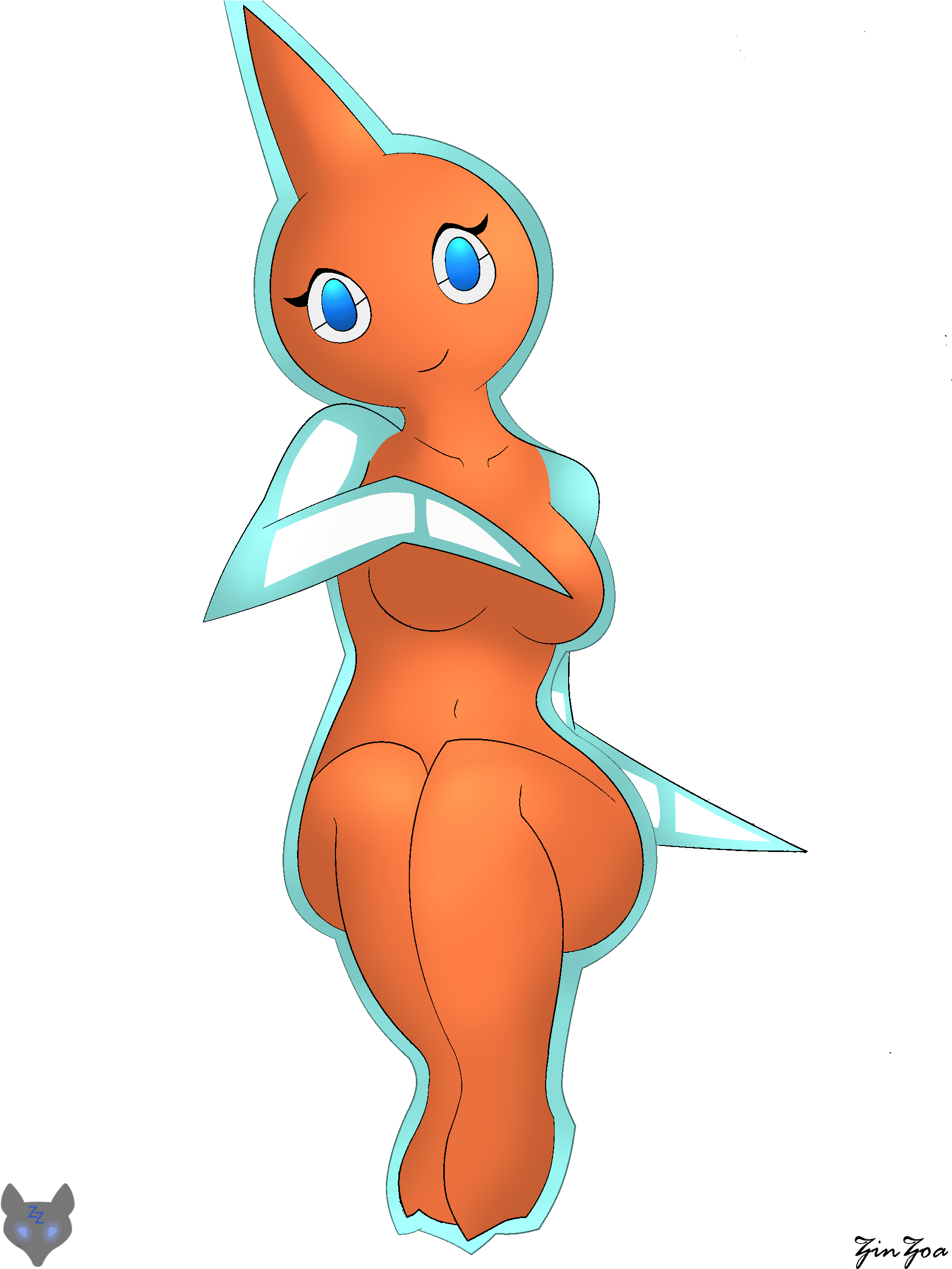 Rotom Anthro (1920x2545), Png Download
