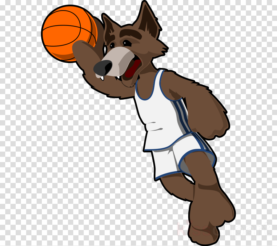 Basketball-wolf Karte Clipart Nc State Wolfpack Women's (900x800), Png Download