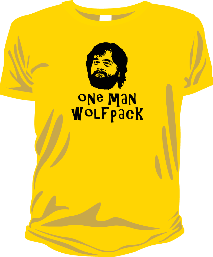 Image Of One Man Wolf Pack (827x1000), Png Download
