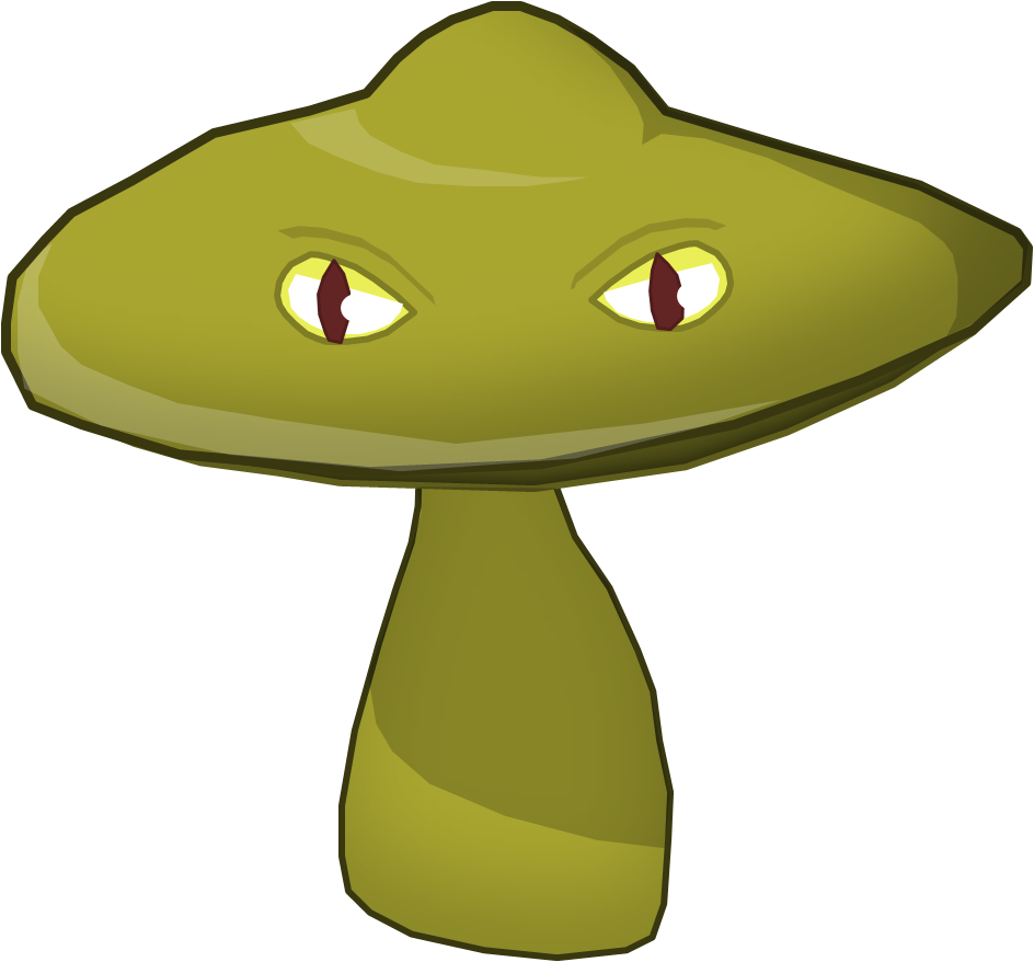 Mushroom Clipart Bomb (944x878), Png Download
