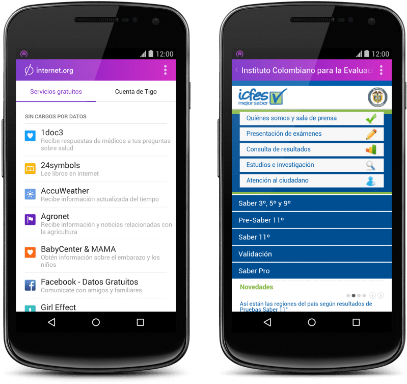 Org App As Released In Colombia Via Tigo (960x829), Png Download