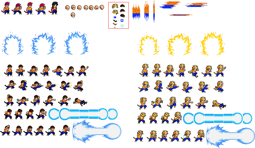 Jay/yūken Sprite Sheet W (894x600), Png Download