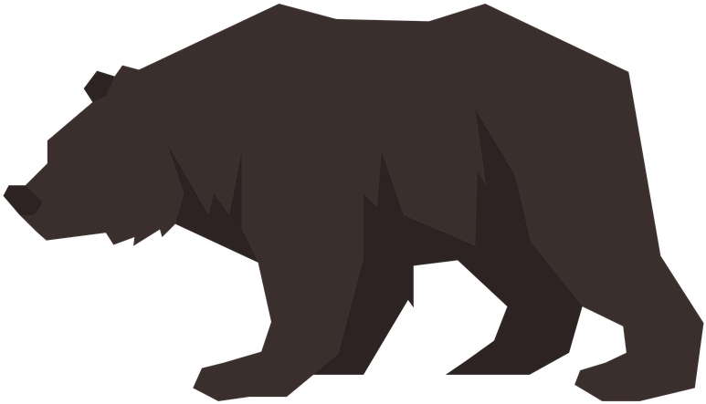 Grizzly Bear Clipart Forest Bear (960x640), Png Download