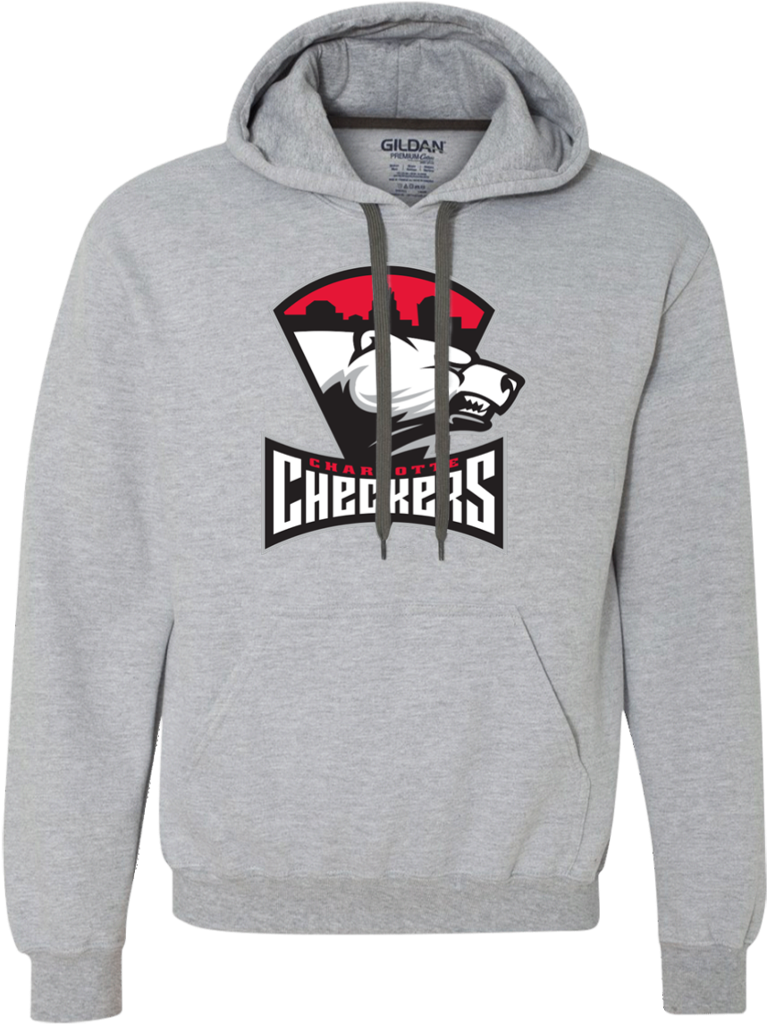 Charlotte Checkers Adult Heavyweight Pullover Hoodie (1155x1155), Png Download