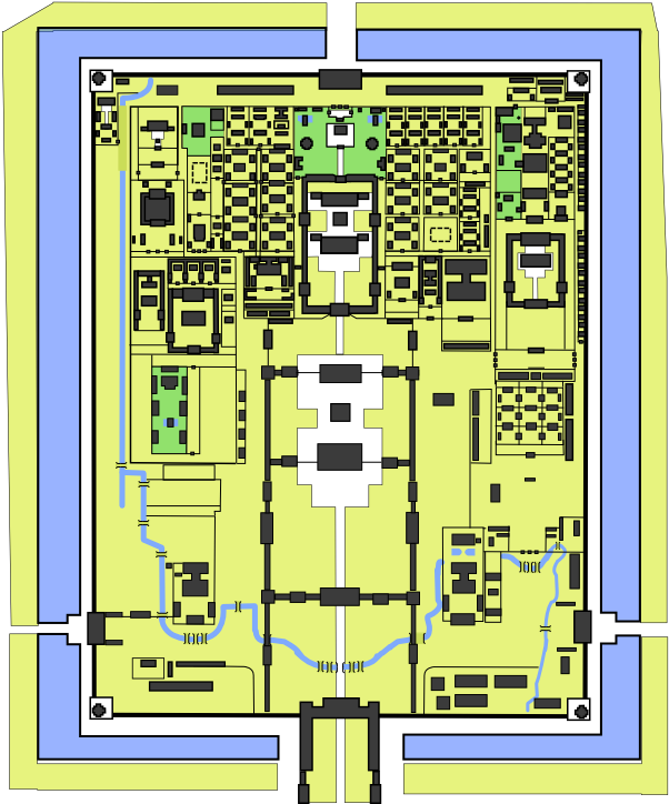 Forbidden City Map Wp 0 (609x727), Png Download