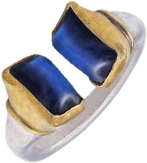 Moonstone Gold & Silver Ring (600x600), Png Download