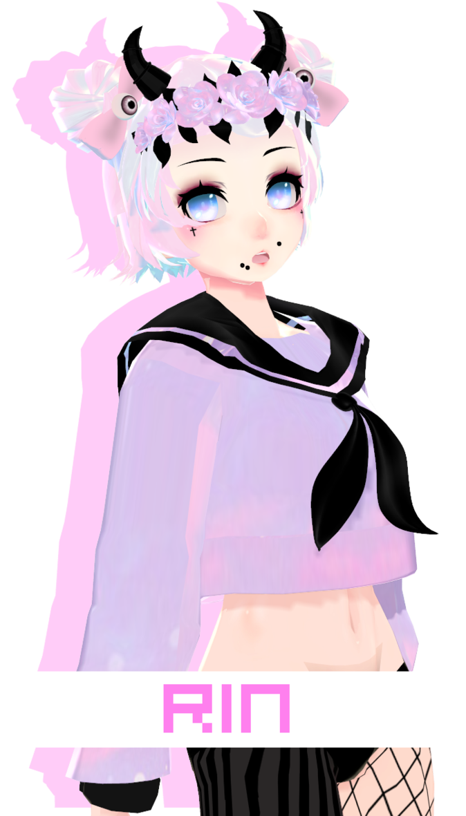 Tda Pastel Goth Rin By Thisiskenz (674x1181), Png Download