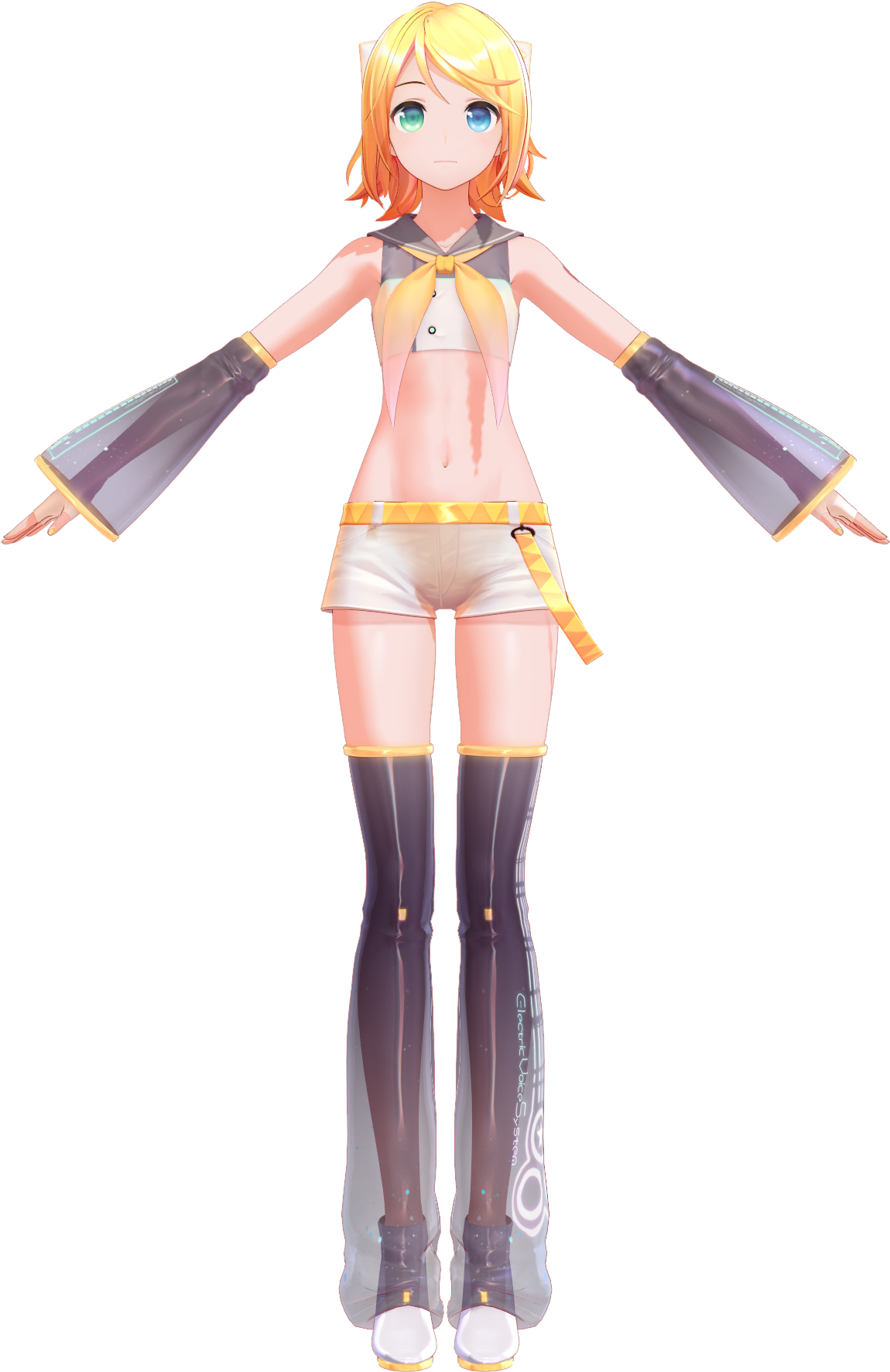 Rin Kagamine 10th Anniversary Model By Yyb (1240x1860), Png Download