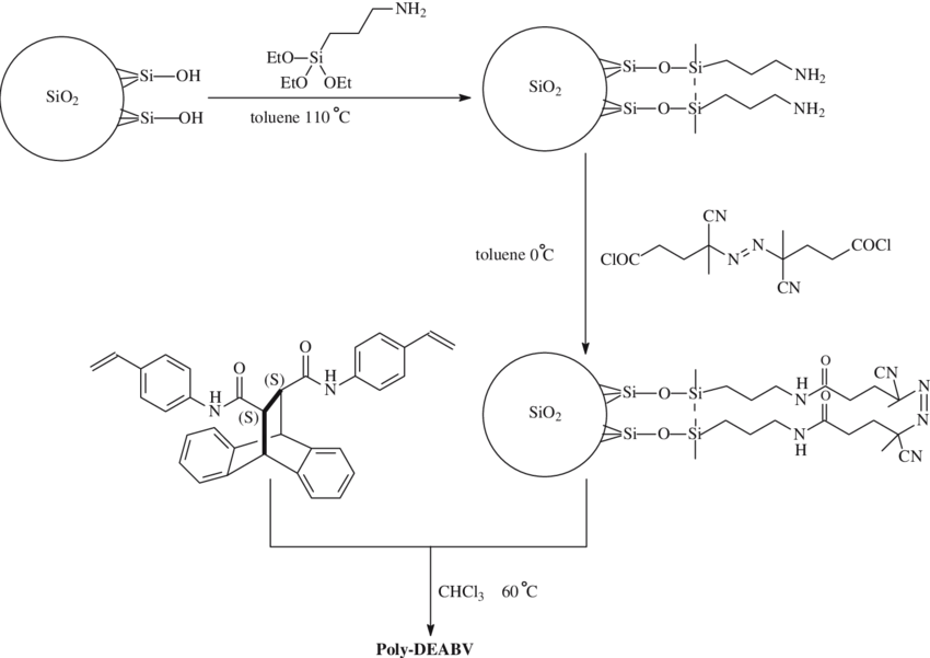 Preparation Of The Poly-deabv Chiral Stationary Phase (850x601), Png Download
