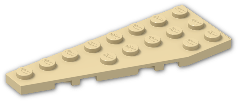 Wing 3 X 8 Left (800x600), Png Download