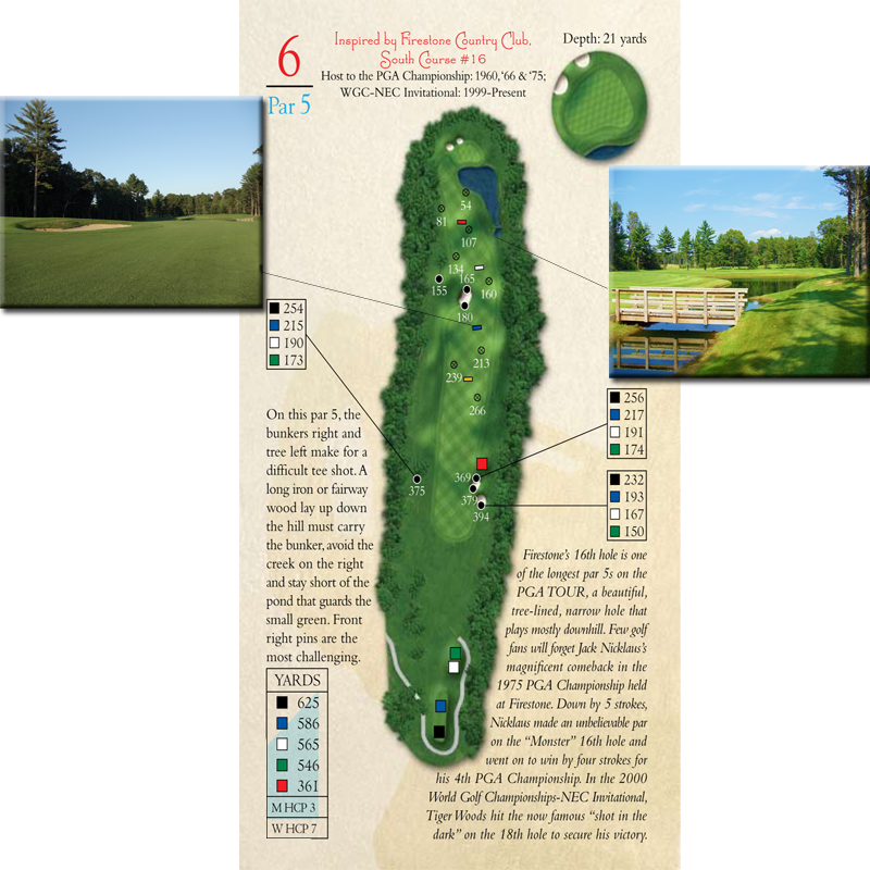 16th Hole Par-5 Firestone Country Club (800x800), Png Download