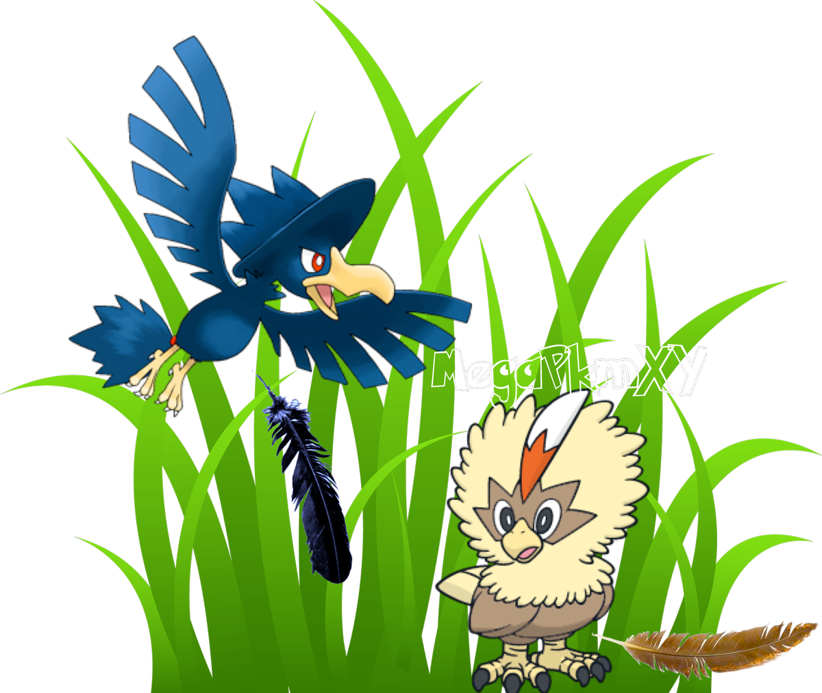 *find A Murkrow Feather In The Wild *find A Fletchling (1200x1012), Png Download