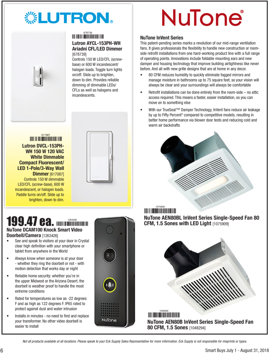 678739 Lutron Aycl 153ph Wh Ariadni Cfl Led Dimmer (960x1242), Png Download
