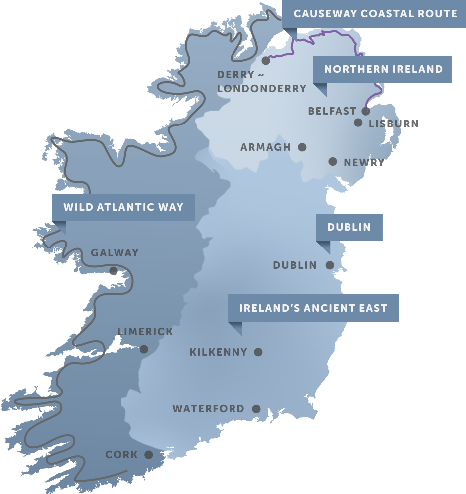 Explore The Island Of Ireland (950x1034), Png Download