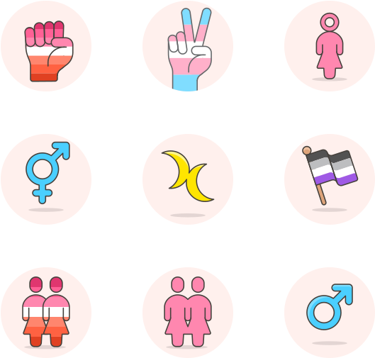 Lgtbi Flags (600x564), Png Download