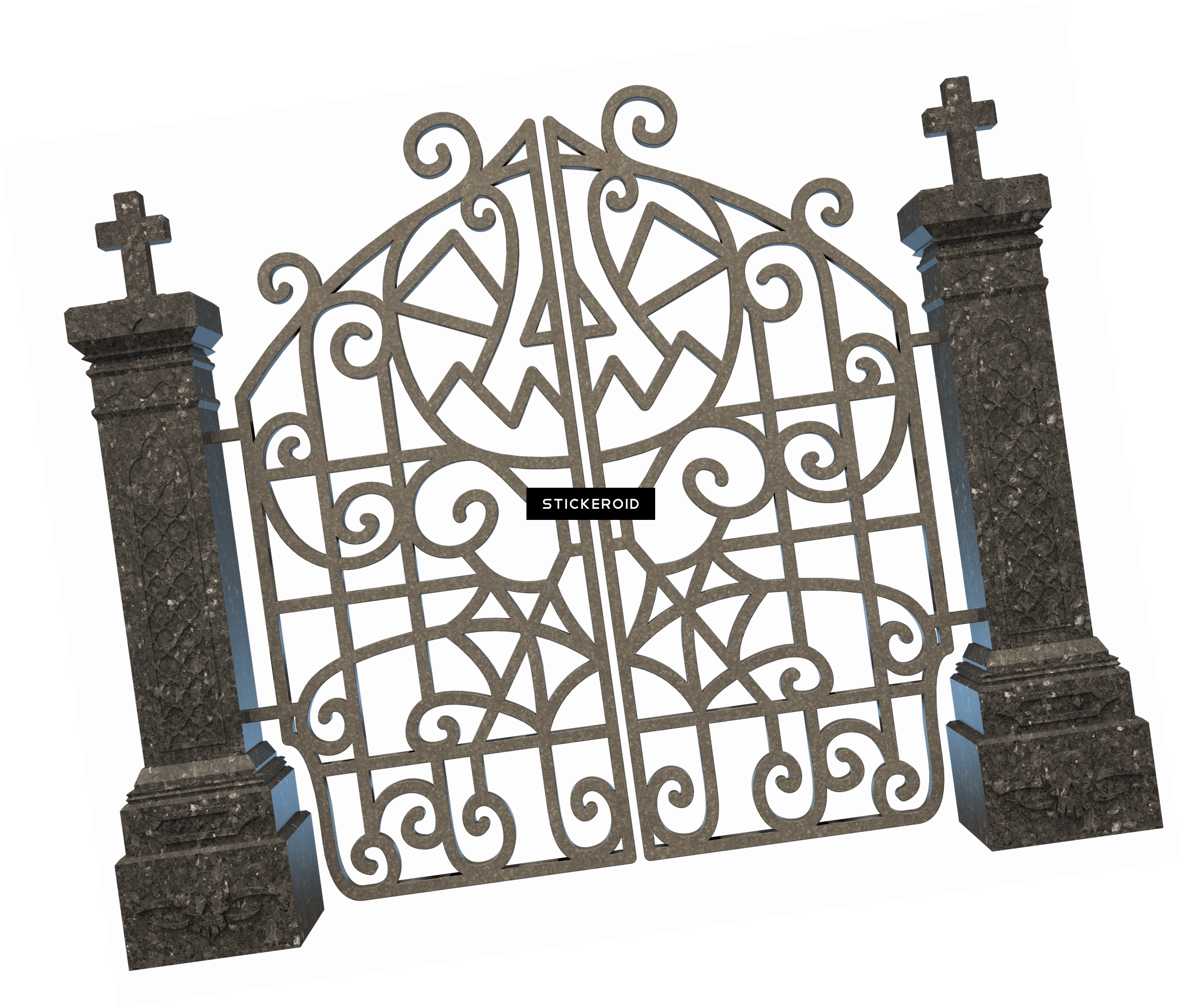 Graveyard Gate (3307x2821), Png Download
