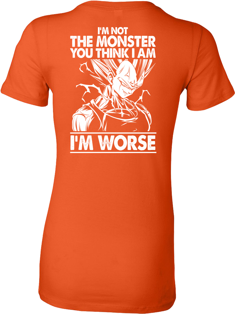 Super Saiyan Majin Vegeta Monster Woman Short Sleeve (1000x1000), Png Download