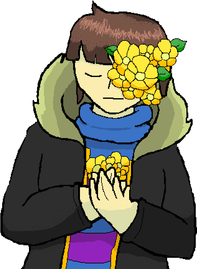 Flowerfell Frisk By Autumnalgamer (1000x1000), Png Download