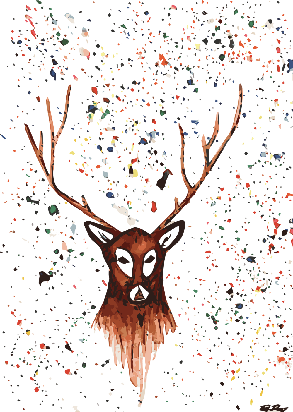 Stag (1000x1408), Png Download