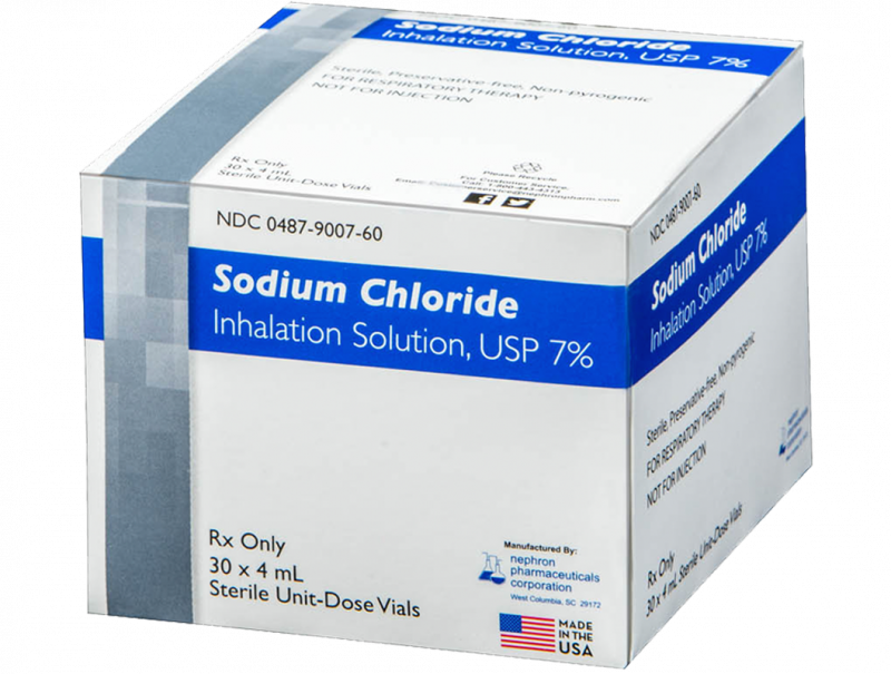 Sodium Chloride Inhalation Solution Usp 7% (800x605), Png Download