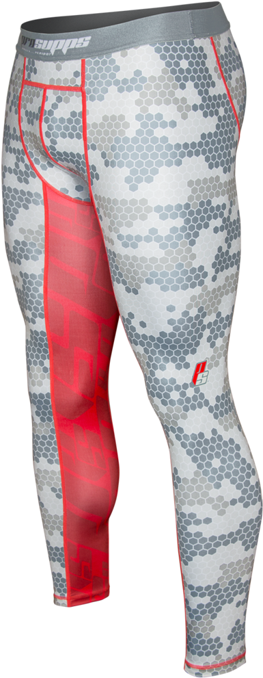 Mens Hex Camo Compression Tights (423x1023), Png Download