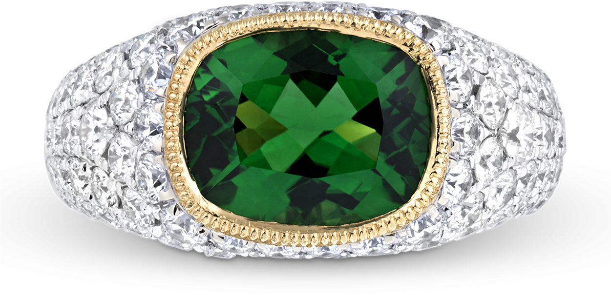 Chrome Tourmaline Ring, (1250x1250), Png Download