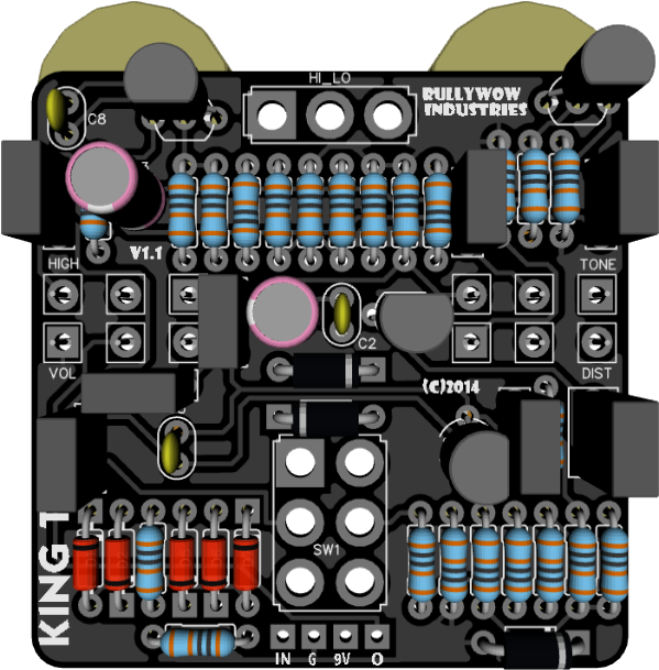 King Tut Fuzz Pcb (763x763), Png Download