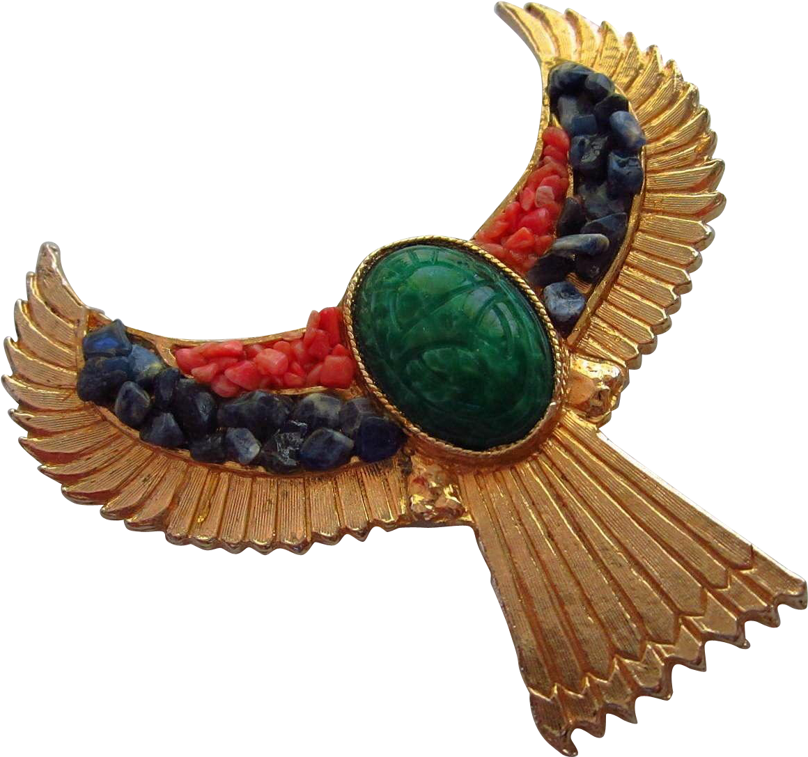Accessocraft Signed Egyptian Revival Khepri Winged (1159x1159), Png Download
