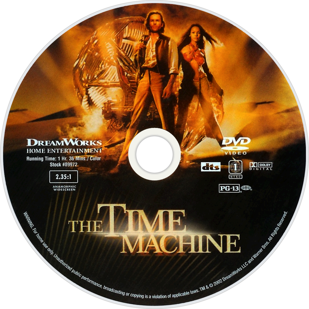 The Time Machine Dvd Disc Image (1000x1000), Png Download