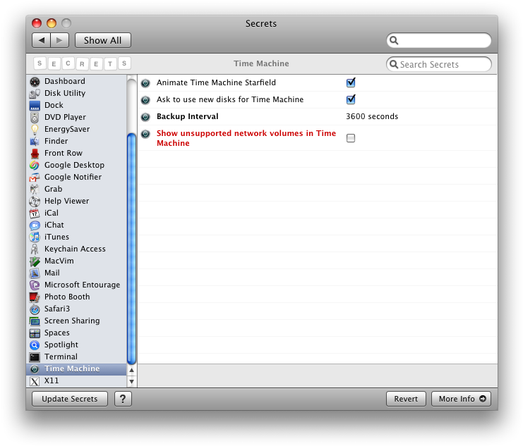 Secrets Prefpane Time Machine (748x640), Png Download