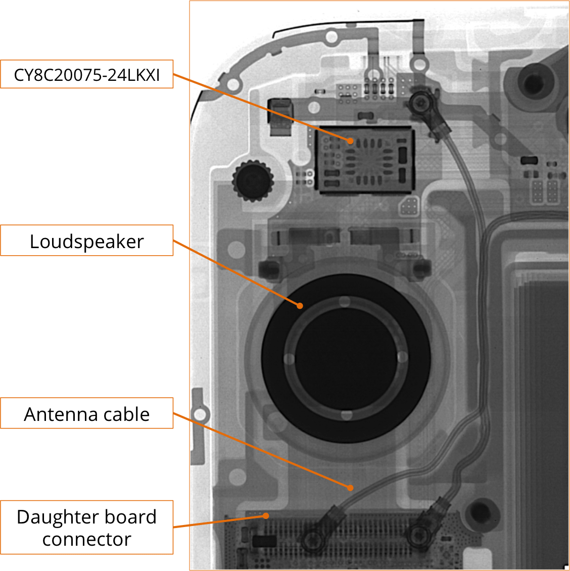 The Next Detail X Ray Image We Took Shows The Top Right (1128x1130), Png Download