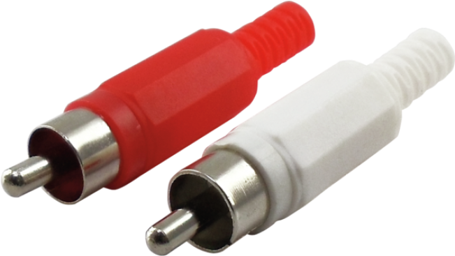 Cinch Plugs 2-piece Set (650x650), Png Download